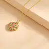 Colar Antigo Estilo Filigrana Vazada Esmalte Frio Flor Peônia Cadeia Ruyi para Mulheres, Novo Estilo Chinês Simples Versátil Corrente de Suéter Joia