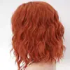 Moda europea y americana peluca de pelo largo rizado tocado tocado de pelo rizado natural esponjoso fabricantes en stock
