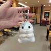 Llavero Colgante de Peluche de Hámster de Dibujos Animados Muñeco de Ratón Decoración de Mochila Regalo Pequeño Juguete Mini de Moda