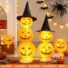 Decoración de Halloween Linterna de Calabaza Adorno Colgante Luces Bola de Panal Arreglo de Escena Bar Centro Comercial Linterna Fantasma Atrezo