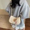 Bolso Cuadrado Pequeño Casual a Cuadros de Verano para Mujer 2025 Nueva Moda Bolso Cuadrado Pequeño para Viajar Textura Simple Bolso de Hombro Único Cruzado