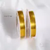 Fio de cobre dourado 14K preservador de cor enrolamento de fio de cobre material DIY feito à mão acessórios para brincos fio de ouro de formato especial