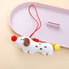 Bobina de dopamina Filhote de cachorro Boneca Pingente Animal bonito pendurado Bolsa Chaveiro Boneca Brinquedo de pelúcia Presente