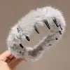 Nova Tiara Dentada 2025 para Mulheres com Topo Alto, Tiara de Lã com Laço, Penteado Coreano, Acessório de Cabelo de Luxo