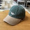 Gorra de béisbol con diseño de contraste de color de nicho, gorra de béisbol suave, gorra deportiva retro para exteriores de estilo coreano