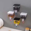 Olla de Aceite de Pared Hogareña Cocina Sin Taladro Fácil Almacenamiento en Pared Frasco de Condimentos Caja de Condimentos para Salsa de Soja Vinagre Botella de Aceite