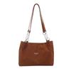 Bolso informal de gamuza de gran capacidad para otoño e invierno 2025, nuevo bolso de hombro para mujer, bolso de mano portátil artístico retro.