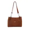 Bolso Grande de Ante Europeo y Americano Nuevo Otoño e Invierno 2024 para Mujer Bolso de Hombro para Viajes Diarios Bolso Tote Popular Retro Literario