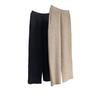 Invierno Nuevo Coreano Perezoso Cómodo Cintura Alta Pantalones Tejidos Piernas Anchas Holgados Adelgazantes Gruesos Cálidos Lana Pantalones Perezosos para Mujer