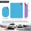 Fornecedor do Fabricante Fornecimento Atacadista Transfronteiriço Película à Prova de Chuva para Retrovisor de Carro Conjunto de Quatro Peças Oval Quadrado Universal Embalagem