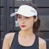Chapéu de Sol com Top Aberto Feminino de Verão Secagem Rápida Chapéu de Sol de Aba Larga Esportivo ao Ar Livre Golfe Corrida Boné de Baseball