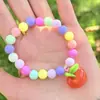 Pulseras de Colores con Cuentas y Varios Colgantes de Dibujos Animados para Niños, Accesorios de Alta Calidad y Exquisitos para Niñas, Regalos de Cumpleaños, Productos al por Mayor