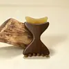 Raspador facial, peine de cuerno, herramienta de masaje facial y para ojos, peine de masaje para aliviar músculos, raspador de cuello