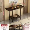 Mesa de Incienso para Uso Doméstico, Altar Budista, Santuario de Madera No Sólida, Mesa de Tiras de Estilo Chino Nuevo, Gabinete Altar del Dios de la Riqueza, Mesa de Entrada