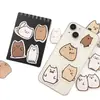 48 Adesivos de gato de linha original, simples, fofos, desenho animado, gatinho, mão, conta, caderno, adesivos de expressão decorativos