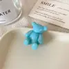 Pinzas para el pelo de oso de resina gelatina estilo coreano, color caramelo, para niñas, pinzas laterales, pinzas superiores, accesorios para el cabello, pinzas para coleta