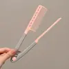 Peine de Pelo Esponjoso en Forma de V para Mujeres, una Herramienta para Crear Volumen Alto en la Coronilla, Peinado de Raíz, Flequillo y Cabello Liso