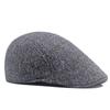 Gorra de invierno de algodón para hombre, gorra de visera gruesa para anciano, cálida, sombrero forward de algodón, boina sencilla casual, sombrero de comercio exterior