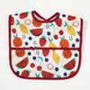 Babero Infantil Transfronterizo Bolsa de Comida Tridimensional para Bebé Babero Impermeable y Lavable para Bebé Bolsa Resbaladiza Super Suave Toalla Resbaladiza para Comer
