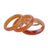 Pulseira de Calcedônia Rosa Tipo Gelo Brasileira, Pulseira de Beleza de Calcedônia Natural Vermelho Claro com Padrões Florais, Pulseira de Jade Cor de Pêssego, Fresca e Doce