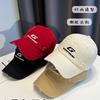 Chapéu Feminino Street Boné de Baseball Desgastado Estilo Coreano Marca Tendência Bordado de Letras Mais Fácil de Combinar Casual Chapéu de Aba Reta Casal Masculino