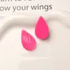 Zhen Tu Verano Simple Dulce Versátil Hilo Transparente Gota de Agua Parche de Resina Aretes DIY Hebilla de Zapato Decoración de Zapato