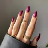 Unhas Postiças Populares Transfronteiriças, Cor Sólida, Estilo Simples, Pontas Quadradas em Formato de Amêndoa, Pontas de Unhas para Nail Art de Alta Qualidade Atacado