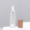 Z025 - Botella portátil de 10 ml con tapa de madera y cuentas rodantes, botella de perfume de alta gama de 12 ml, botella vacía para aceites esenciales, botella con cuentas rodantes