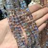 Nuevas cuentas sueltas de cristal cuadradas tridimensionales naturales de 6 mm, diversas cuentas de vidrio, pulseras, collares, accesorios de joyería, venta al por mayor