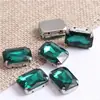 Broca de Garra de Cristal para Mahjong Quadrado Octogonal Longo Explosivo Broca com Furo para Roupas DIY Sapatos de Casamento Bolsa Costura à Mão Broca de Garra