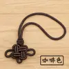 Pingente Semi-Acabado para Nó Chinês Auspicioso de Duas Cores com Borla DIY Artesanal