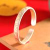 Pulseira Prata Moda Feminina Moda Nacional Pé Prata 999.9 Padrão Capim Enrolado Pulseira Traçado a Ouro Jiyan Pulseira de Prata Abertura de Coração