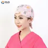 Gorro Quirúrgico Estampado Femenino Algodón Puro Gorro de Enfermera Gorro Baotou Nacido de la Luna Doctor de Clínica Dental y Estomatológica Gorro de Trabajo Masculino