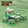 Caja de Almacenamiento Plegable Multifuncional para Camping al Aire Libre, Gran Capacidad, Plegable, Impermeable, Juego de Mesa y Sillas de Camping, Caja de Almacenamiento