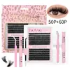Bestseller transfronterizo 240 racimos Curl D racimo único pestañas postizas 30D60D80D injerto propio kit DIY pestañas segmentadas gruesas