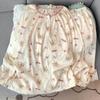 Pijama Estilo Novo 2025 Feminino Primavera e Outono Algodão Imitado Tecido Zou Manga Longa Desenho Animado Roupa de Casa Fina Feminina Conjunto