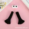 Accesorios de Calcetines Magnéticos para Pareja de Algodón Relleno Blanco y Negro, Pequeñas Decoraciones de Mano y Ojo, Ropa, Sombreros, Calcetines, Materiales Decorativos de Felpa al por Mayor
