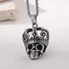 Colgante de cruz de acero inoxidable vintage transfronterizo, moda oscura gótica, accesorio de collar audaz para hombre, estilo popular en línea