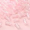 Miçangas de Vidro para Sementes 4*8mm, Miçangas Transparentes Iridescentes de Bambu, Acessórios de Materiais para Tecelagem de Pulseira Colar Artesanal DIY