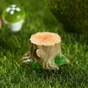 Adornos Tronco Pequeño Resina Adornos Creativos Musgo Adornos de Micro Paisaje Decoraciones de Paisajismo Tocón de Árbol Accesorios Decorativos