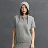 Chaleco de Cachemira para Mujer Estilo Old Money Trenzado Holgado Casual Urbano Estilo de Viaje Otoño e Invierno Nuevo Versátil