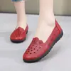 Couro macio fundo macio sapatos de mãe planos resistentes ao desgaste à prova d'água laço sapatos de trabalho grupo de compra de microempresa ao vivo uma geração de cabelo