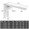 Soporte Billy de Acero Inoxidable 304 Soporte Triangular para Estante Estante de Almacenamiento Colgante de Pared con Resorte Plegable Soporte Billy Venta al por Mayor