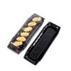 Caja de Empaque Desechable de Alta Gama para Sushi, Sashimi y Mariscos, Rectangular, con Tapa Alta Anti-Niebla, Empaque de Ampolla Impreso