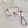 5223 Saco de Armazenamento Pequeno Floral de Algodão Puro Adequado para Bolsas de Câmera Ccd, Anti-Queda e Anti-Impacto, Bolsa de Armazenamento de Viagem Portátil e Compacta