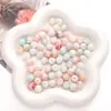 Cuentas de Porcelana Interior Rota Imitación Cristal 10mm Teñido al Agua Cuentas Redondas Esmaltadas Hechas a Mano para DIY Joyería Accesorios Venta al por Mayor