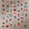 Pegatinas para Uñas de Halloween de Venta Caliente Transfronterizas 5D Gelatina Artificial Sangrientas Divertidas Estéreo Corazón Roto