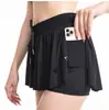 Amazon Shorts 2 em 1 Roupa de Yoga Corrida Fitness Esportes Saia Calça de Tênis Tamanho Grande Shorts Esportivos Femininos Transfronteiriço