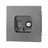 Tomada Alemã Cinza Padrão Europeu Ce Tomada Padrão Europeu 80*80 Plugue Alemão 16A Tomada de Parede Interruptor Controle Simples e Duplo 250V