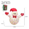 Modelo de Papá Noel Inflable Transfronterizo, Decoración Inflable de Regalo de Papá Noel, Inflable Navideño para Jardín Exterior